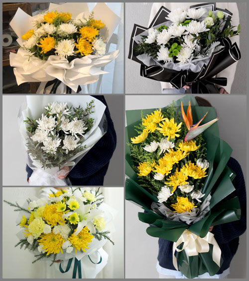 河北衡水冀州市漳淮乡白事花束代送